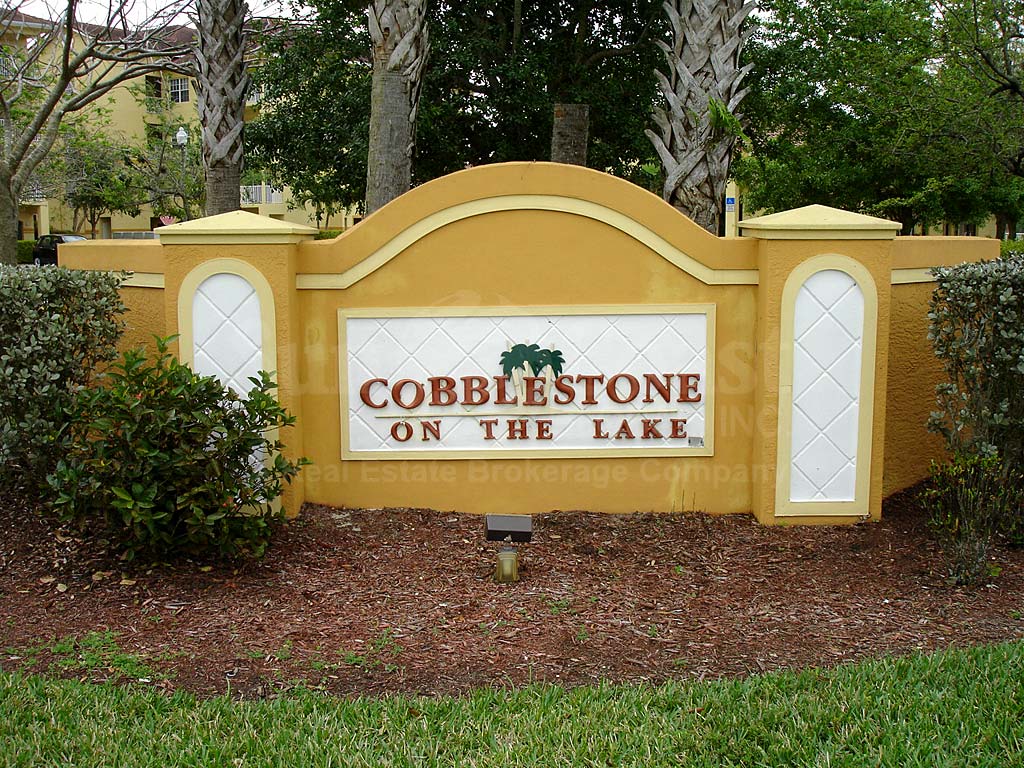 Cobblestone On The Lake Signage